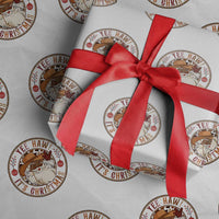 Yee Haw It Is Christmas Wrapping Paper Roll Funny Black Santa Cowboy - Wonder Print Shop