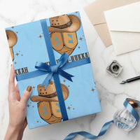 Yee Haw Nukkah Wrapping Paper Roll Funny Cowboy Hanukkah - Wonder Print Shop
