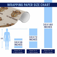 Yee Haw Nukkah Wrapping Paper Roll Funny Cowboy Hanukkah - Wonder Print Shop