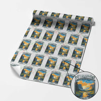 Yellowstone National Park Wrapping Paper Roll Worlds First NP Retro Vintage Graphic - Wonder Print Shop