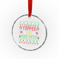 Yippee Ki Yay Crystal Glass Ornament 80's Movie Xmas Gift Ugly Christmas - Wonder Print Shop