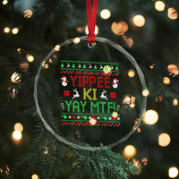 Yippee Ki Yay Crystal Glass Ornament 80's Movie Xmas Gift Ugly Christmas TS10