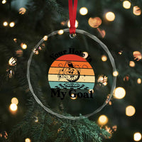 Your Hole Is My Goal Crystal Glass Ornament Funny Golf Gift TS12