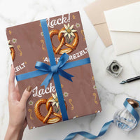 Zack Aufgebrezelt Oktoberfest Wrapping Paper Roll Dress Up Funny Pretzel Edelweiss Bavarian Festival - Wonder Print Shop