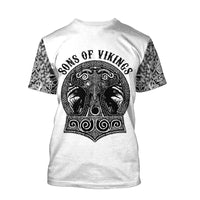 Viking Clothing Sons Of Vikings T Shirt RLT12 - Wonder Print Shop