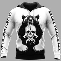 Viking Clothing Bear Claws and Yggdrasil Viking Hoodie RLT12 - Wonder Print Shop