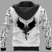 Viking Clothing Odin Raven Raven Vegvisir Hoodie RLT12 - Wonder Print Shop