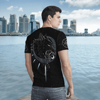 Viking Clothing Hati and Skoll T Shirt RLT12 - Wonder Print Shop