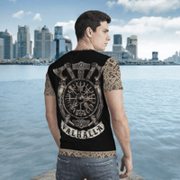 Viking Clothing Viking Beard Valhalla T Shirt RLT12 - Wonder Print Shop