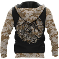 Viking Clothing Viking Camo Valknut Rune Hoodie RLT12 - Wonder Print Shop