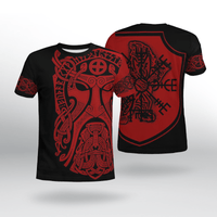 Viking Clothing Odin Art Bear Vegvisir T Shirt RLT12 - Wonder Print Shop