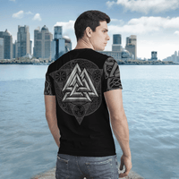 Viking Clothing Viking Valhalla Valknut Viking T Shirt RLT12 - Wonder Print Shop