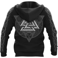 Viking Clothing Viking Valhalla Valknut Viking Hoodie RLT12 - Wonder Print Shop