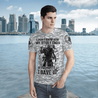 Viking Clothing Never Gave Up Viking T Shirt RLT12 - Wonder Print Shop