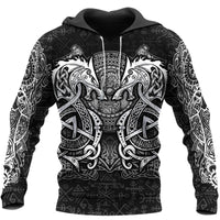Viking Clothing Viking Fenrir Hammer Hoodie RLT12 - Wonder Print Shop