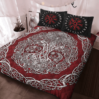 Viking Quilt Bed Set - Viking Quilt Bedding Set - Yggdrasil RLT12 - Wonder Print Shop