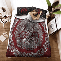 Viking Quilt Bed Set - Viking Quilt Bedding Set - Yggdrasil RLT12 - Wonder Print Shop