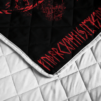 Viking Quilt Bed Set - Fenrir Wolf - Valknut and Rune - Viking Quilt Bedding Set RLT12 - Wonder Print Shop