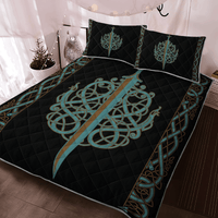Viking Quilt Bed Set - The Ulfberht Swords - Viking Quilt Bedding Set RLT12 - Wonder Print Shop