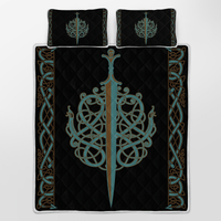 Viking Quilt Bed Set - The Ulfberht Swords - Viking Quilt Bedding Set RLT12 - Wonder Print Shop