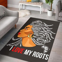 Wonder Print Shop Area Rug I Love My Roots Black Area Rug LT10 - Wonder Print Shop