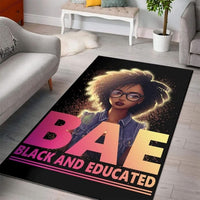 Wonder Print Shop Area Rug Black and Educated Black Area Rug LT10 - Wonder Print Shop
