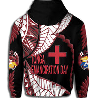 Tonga Emancipation Day Hoodie Kupesi Pattern No.1 Black - Wonder Print Shop