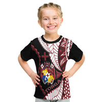 Tonga Emancipation Day T Shirt Kupesi Pattern No.1 Black - Wonder Print Shop