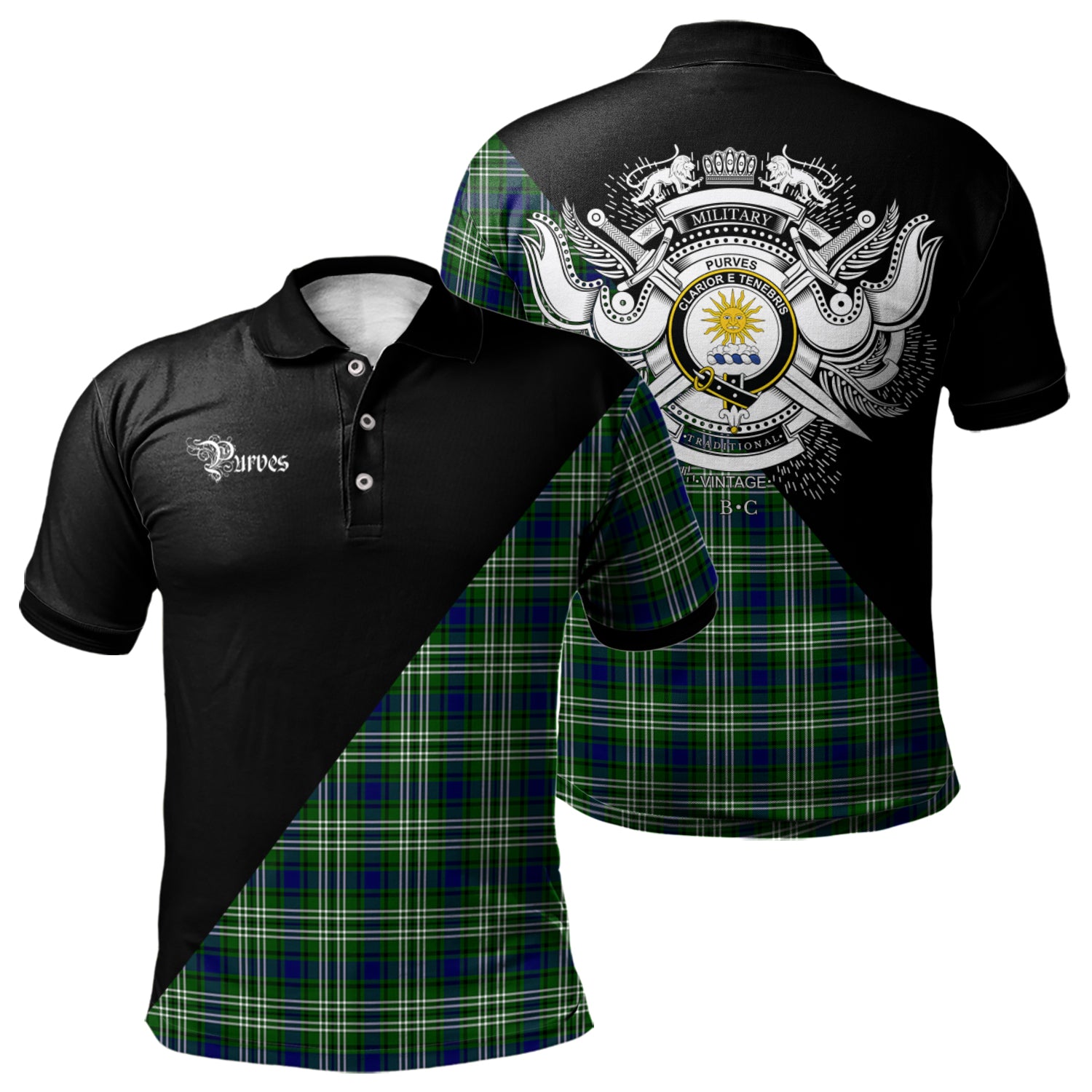 scottish-purves-clan-crest-military-logo-tartan-polo-shirt
