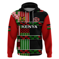 Custom Kenya Rugby Sevens Kenyan Pattern Version Hoodie - Wonder Print Shop