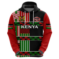 Custom Kenya Rugby Sevens Kenyan Pattern Version Hoodie - Wonder Print Shop