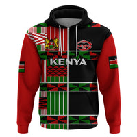 Custom Kenya Rugby Sevens Kenyan Pattern Version Hoodie - Wonder Print Shop