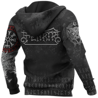 Viking Zip Hoodie - Australia Viking Fenrir RLT12 - Wonder Print Shop