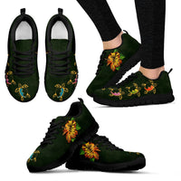 Hawaii Turtle Sneakers, Hibiscus Trainers - Wonder Print Shop