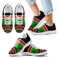 Kenya Lion Sneakers Maasai Shield - Wonder Print Shop