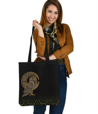 viking-tote-bag-owl-celtic-on-triskels-background