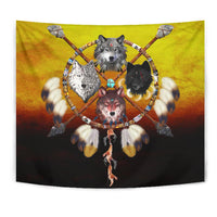 Wolves Warriors Native American Pride 3D Tapestry LT10 - Wonder Print Shop