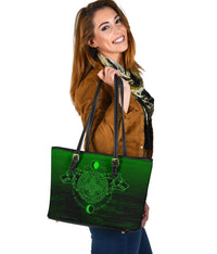 Viking Small Leather Tote Bag, Skoll and Hati RLT12 - Wonder Print Shop
