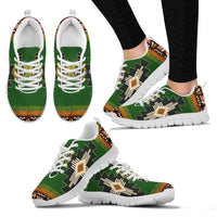 Southwest Green Symbol Native American Sneakers LT10 - Wonder Print Shop
