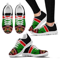 Kenya Lion Sneakers Maasai Shield - Wonder Print Shop