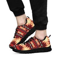 Native American Red Ethnic Pattern Sneakers LT10 - Wonder Print Shop