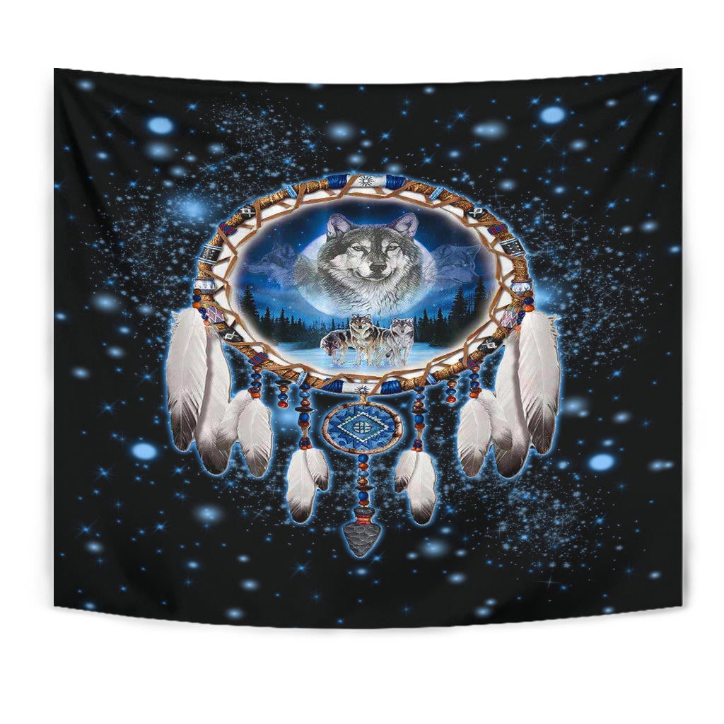 galaxy-dreamcatcher-wolf-3d-native-american-tapestry