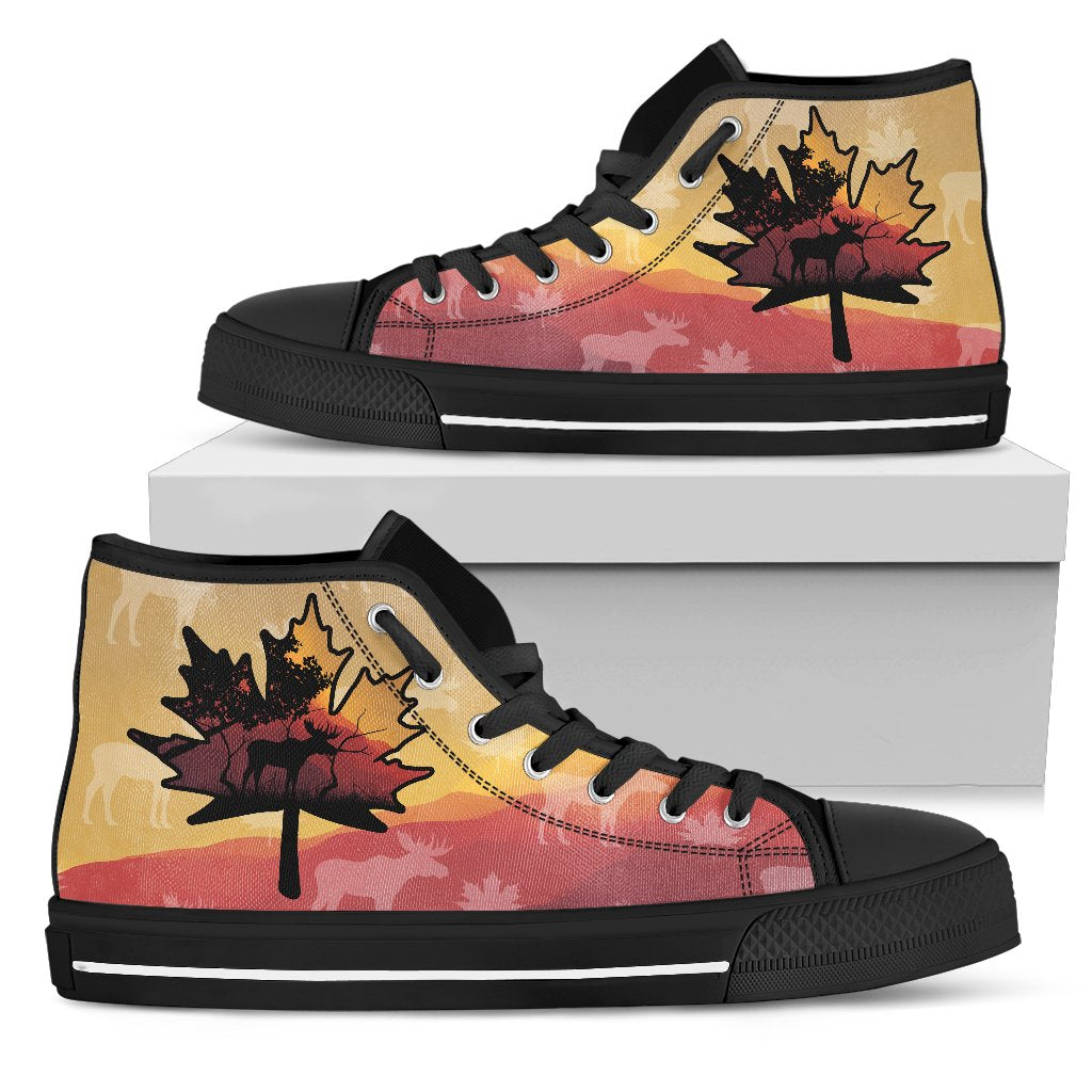 canada-high-top-shoes-maple-leaf-pattern-moose