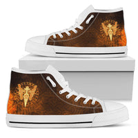 viking-high-top-shoes-gold-spear-of-the-god-odin-gungnir-and-two-gold-ravens
