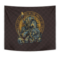 Viking Tapestry Warrior Viking Shield Skull RLT12 - Wonder Print Shop