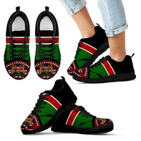 Kenya Lion Sneakers Maasai Shield - Wonder Print Shop