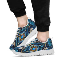 Mandala Blue Native American Sneakers LT10 - Wonder Print Shop