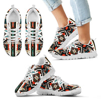 Tribal Colorful Pattern Native American Sneakers LT10 - Wonder Print Shop