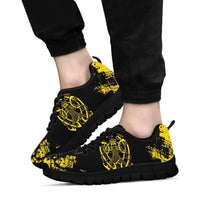 Viking Sneakers, Loki Bound Triskele Rune Gold RLT12 - Wonder Print Shop