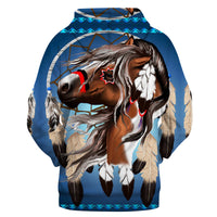 Native American Horse Feathers Dream Catcher 3D Hoodie LT10 - Wonder Print Shop